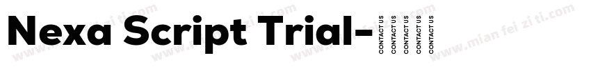 Nexa Script Trial字体转换
